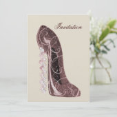 Invitation à la douche nuptiale (Debout devant)