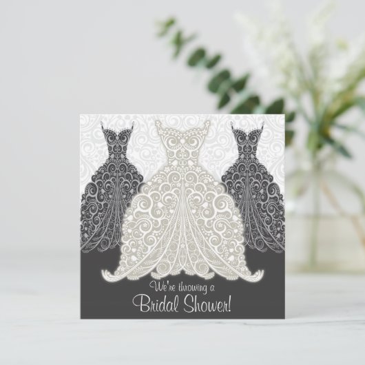 Invitation à la douche nuptiale (Debout devant)