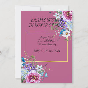 invitation à la douche nuptiale