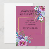 invitation à la douche nuptiale (Devant / Derrière)