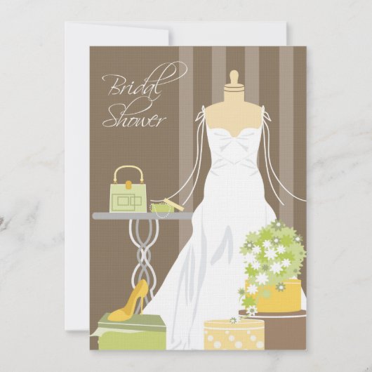 Invitation à la douche nuptiale (Devant)