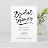 Invitation à la douche nuptiale (Debout devant)