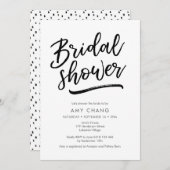 Invitation à la douche nuptiale (Devant / Derrière)