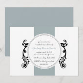 invitation à la douche nuptiale (Devant / Derrière)