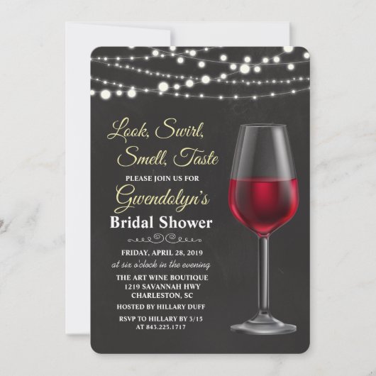 Invitation à la douche nuptiale (Devant)