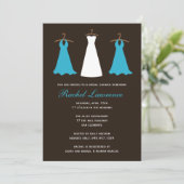 Invitation à la douche nuptiale (Debout devant)