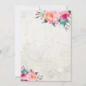 Invitation à la douche nuptiale à ananas tropical (Dos)