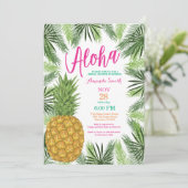 Invitation à la douche nuptiale à ananas tropical (Debout devant)