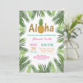 Invitation à la douche nuptiale à ananas tropical (Debout devant)