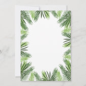 Invitation à la douche nuptiale à ananas tropical (Dos)