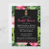 Invitation à la douche nuptiale à ananas tropicale (Devant)