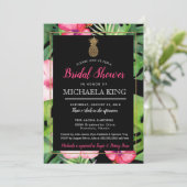 Invitation à la douche nuptiale à ananas tropicale (Debout devant)