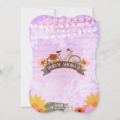 Invitation à la douche nuptiale à bicyclette d'Hip (Dos)