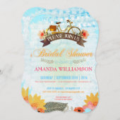 Invitation à la douche nuptiale à bicyclette d'Hip (Devant / Derrière)