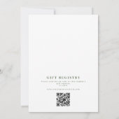 Invitation à la douche nuptiale à cadre floral tro (Dos)