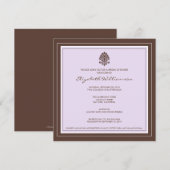 Invitation à la douche nuptiale à cadre simple (la (Devant / Derrière)