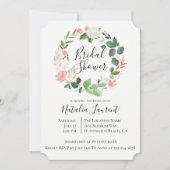 Invitation à la douche nuptiale à fleurs blanches (Devant)