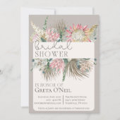 Invitation à la douche nuptiale à fleurs Boho (Devant)