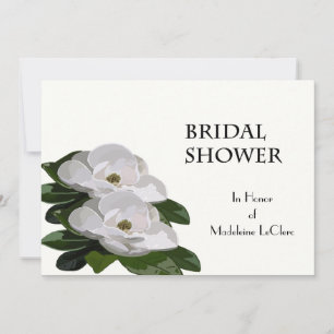 Invitation à la douche nuptiale à fleurs de Magnol