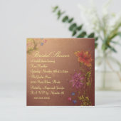 Invitation à la douche nuptiale à fleurs d'orange (Debout devant)