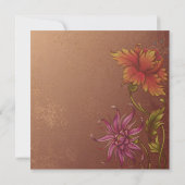 Invitation à la douche nuptiale à fleurs d'orange (Dos)