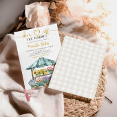 Invitation à la douche nuptiale à fleurs hors du m