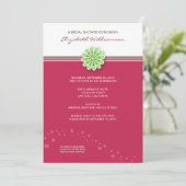 Invitation à la douche nuptiale à fleurs simple (f (Debout devant)