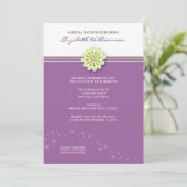 Invitation à la douche nuptiale à fleurs simple (l (Debout devant)