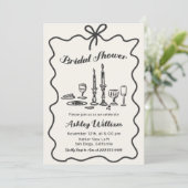 Invitation à la douche nuptiale à la main de Whims (Debout devant)