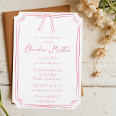 Invitation à la douche nuptiale à la main de Whims