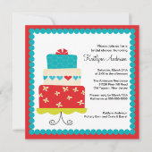 Invitation à la douche nuptiale à la mode de Cake (Devant)