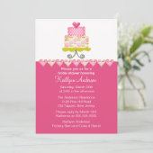 Invitation à la douche nuptiale à la mode de Cake (Debout devant)