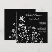 Invitation à la douche nuptiale à la morue noire b (Devant / Derrière)