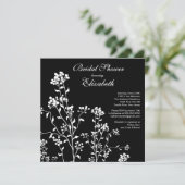 Invitation à la douche nuptiale à la morue noire b (Debout devant)