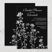 Invitation à la douche nuptiale à la morue noire b (Devant / Derrière)