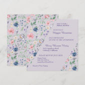 Invitation à la douche nuptiale à la peinture Whim (Devant / Derrière)