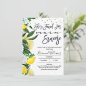 Invitation à la douche nuptiale à la pression de c (Debout devant)