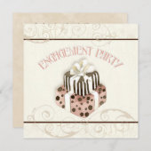 Invitation à la douche nuptiale à la torche de gât (Devant / Derrière)