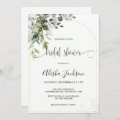 Invitation à la douche nuptiale à l'aquarelle (Devant / Derrière)