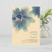 invitation à la douche nuptiale à l'aquarelle fleu (Debout devant)