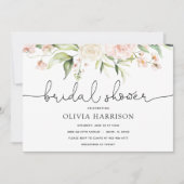 Invitation à la douche nuptiale à l'eau vive et ve (Devant)