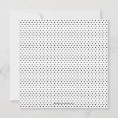 Invitation à la douche nuptiale à parapluie noir e (Dos)