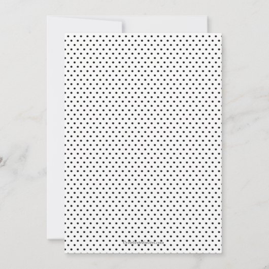 Invitation à la douche nuptiale à parapluie noir e (Dos)