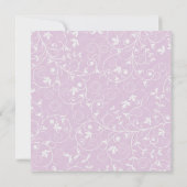 Invitation à la douche nuptiale à souffle violet (Dos)