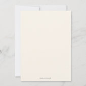 Invitation à la douche nuptiale à thé vintage (Dos)