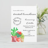 Invitation à la douche nuptiale à thème de Cactus (Debout devant)