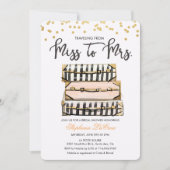 Invitation à la douche nuptiale à thème Voyage (Devant)