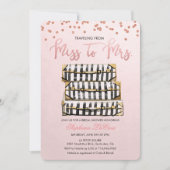 Invitation à la douche nuptiale à thème Voyage (Devant)