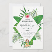 Invitation à la douche nuptiale Aloha Luau (Devant)
