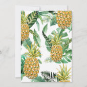 Invitation à la douche nuptiale ananas (Dos)